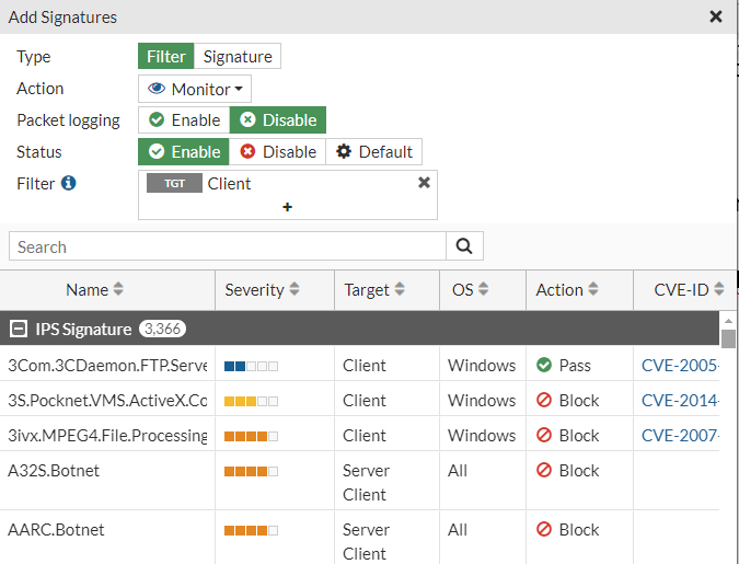 หน้า Firewall Policy List ก่อนสร้าง Policy LAN to WAN
