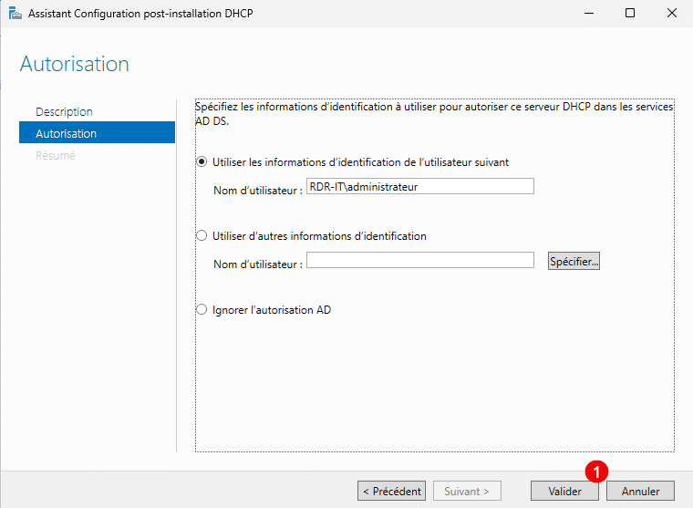 Authorize DHCP Server ใน Active Directory